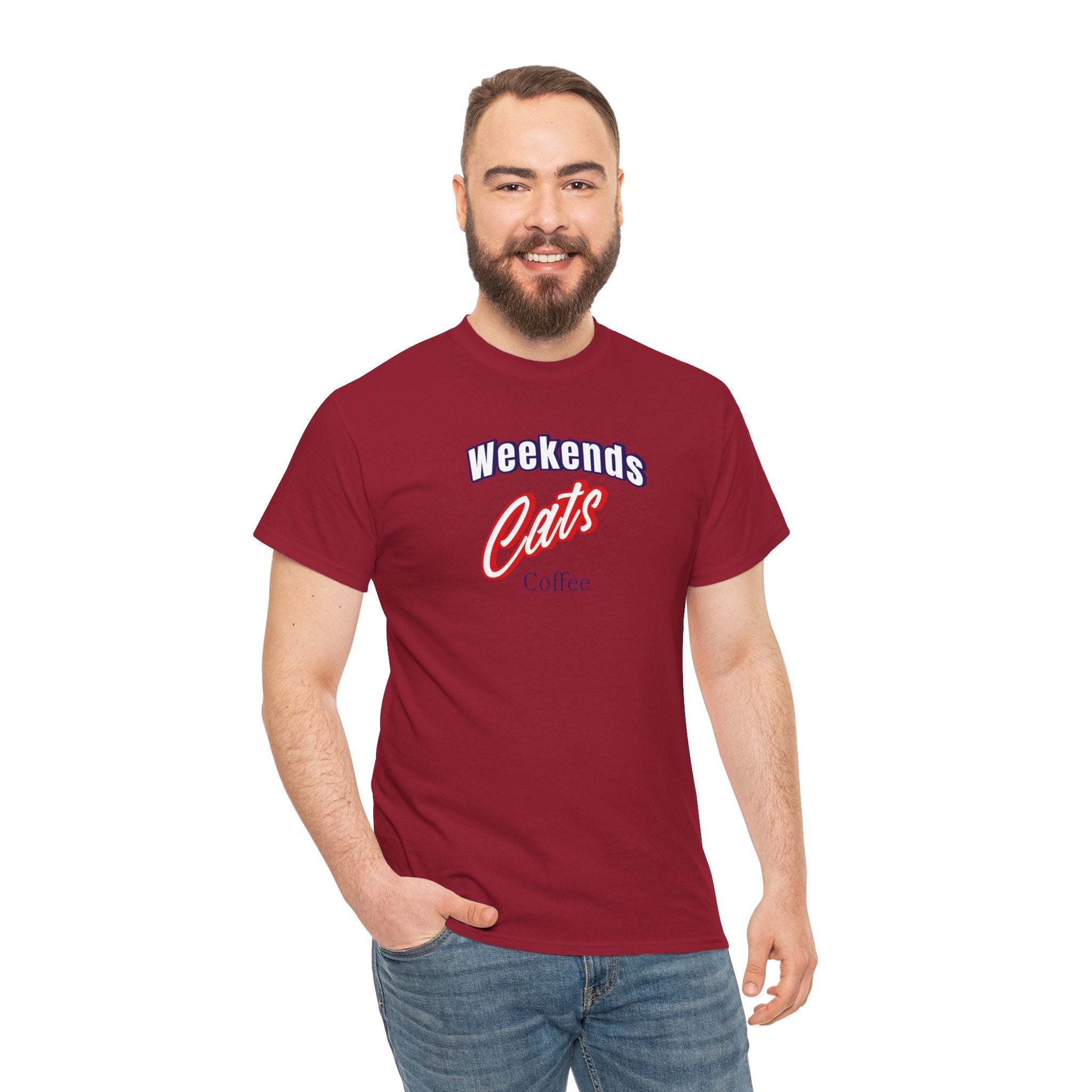 Weekends Cats Coffe - Cat Lover T-Shirt