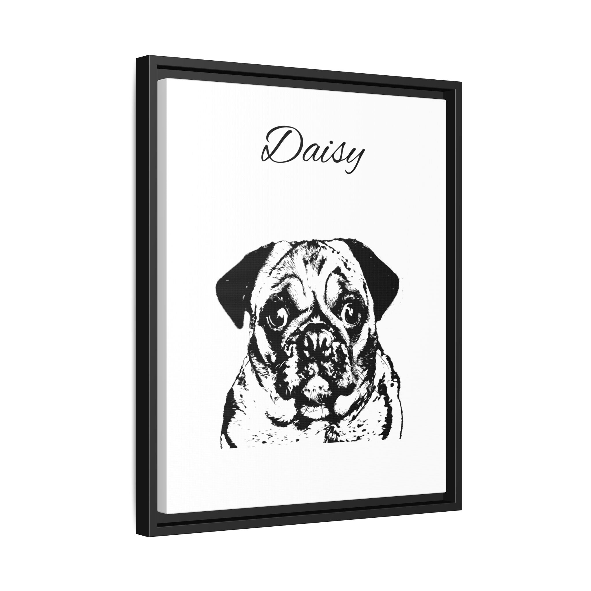 Canva (Framed) with your Pet - Personalized