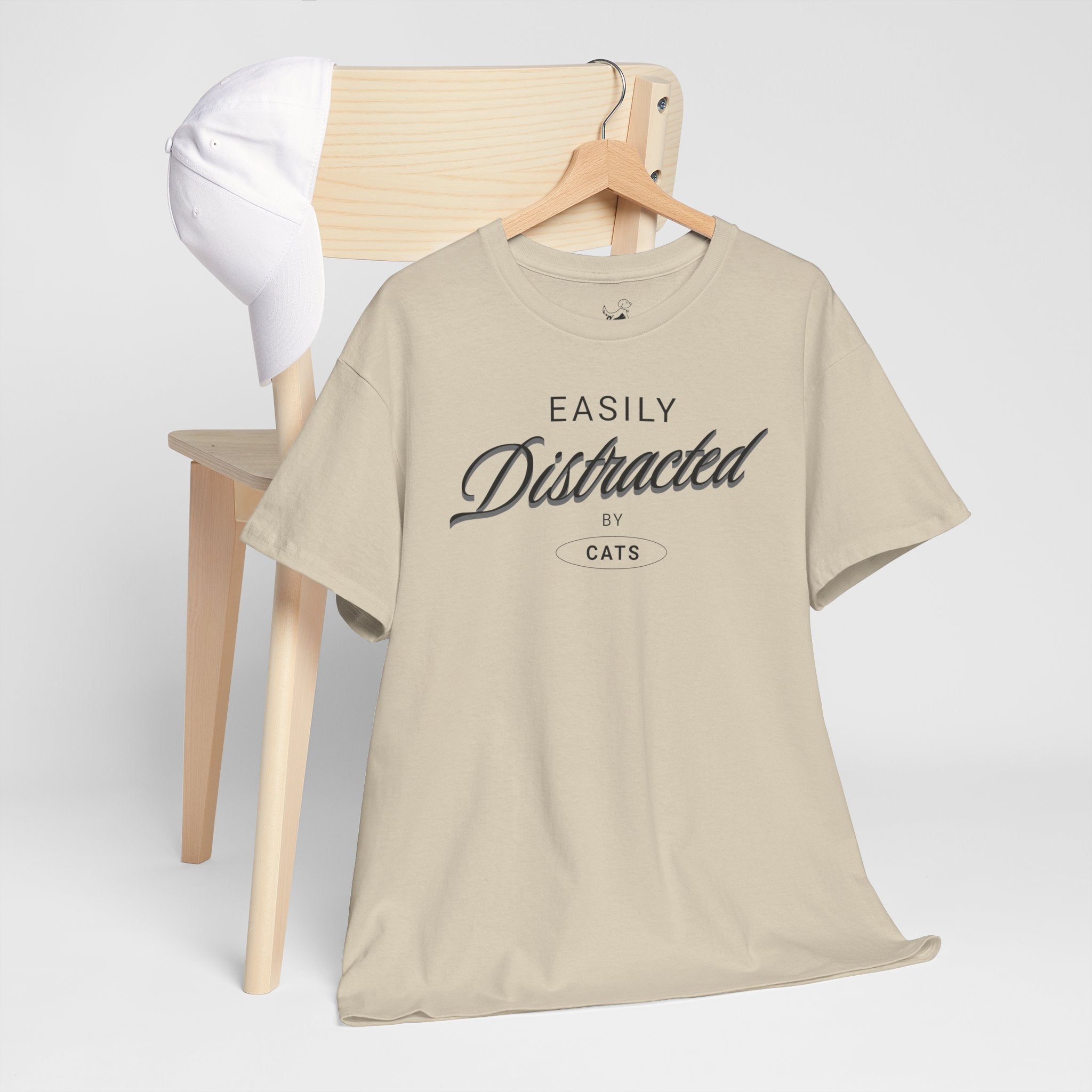 Easily Distracted By Cats - Cat Lover T-Shirt