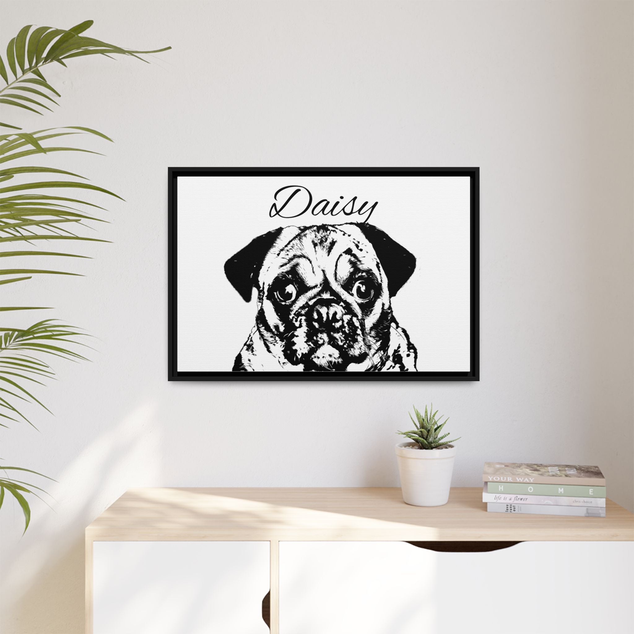 Canva (Framed) with your Pet - Personalized