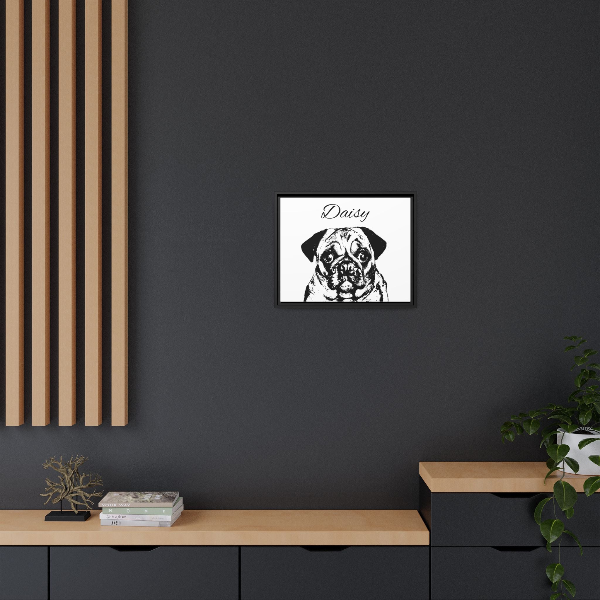 Canva (Framed) with your Pet - Personalized