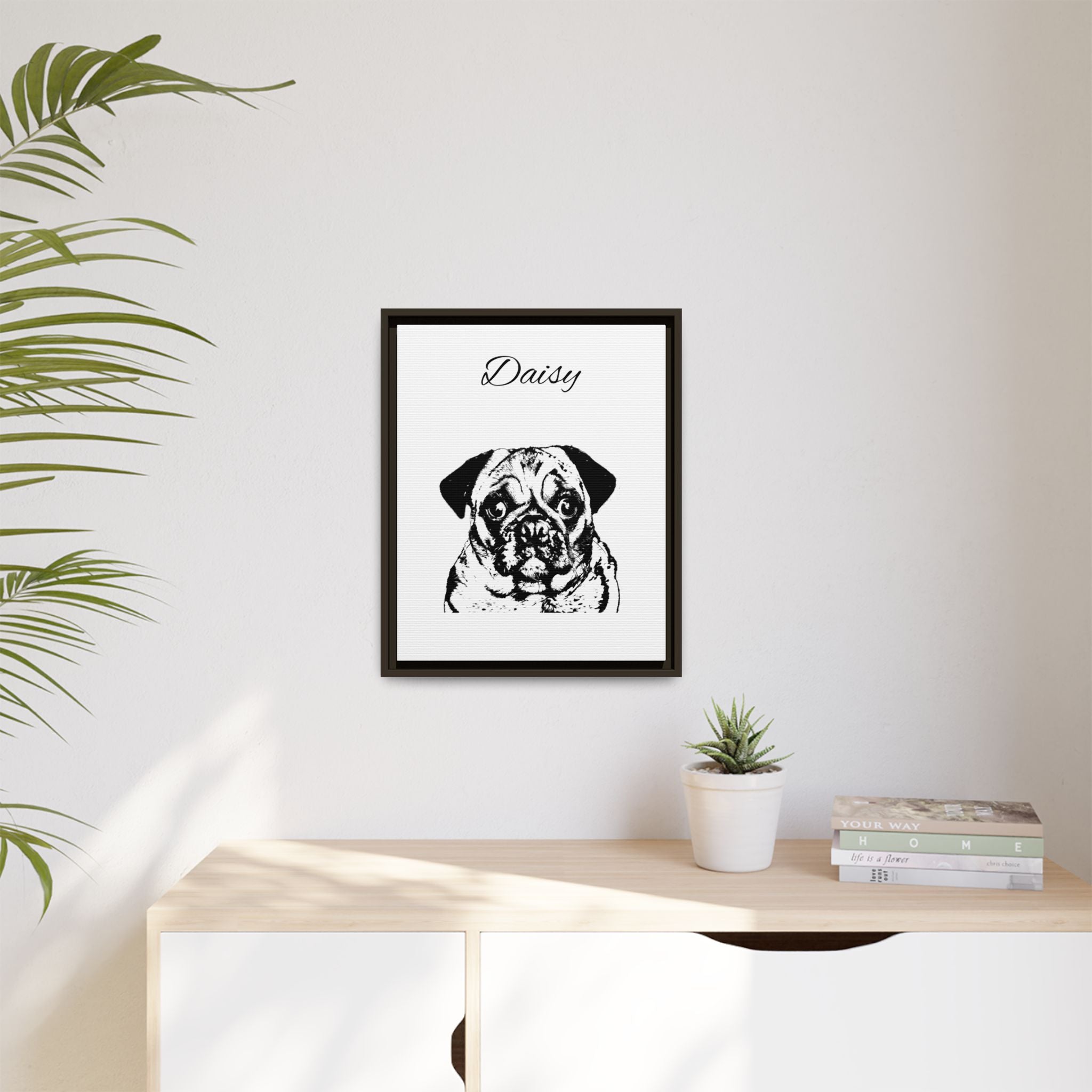 Canva (Framed) with your Pet - Personalized