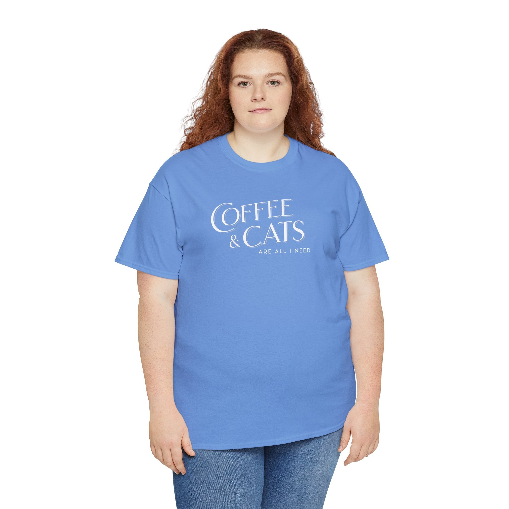 Coffee and Cats Are All I Need - Cat Lover T-Shirt