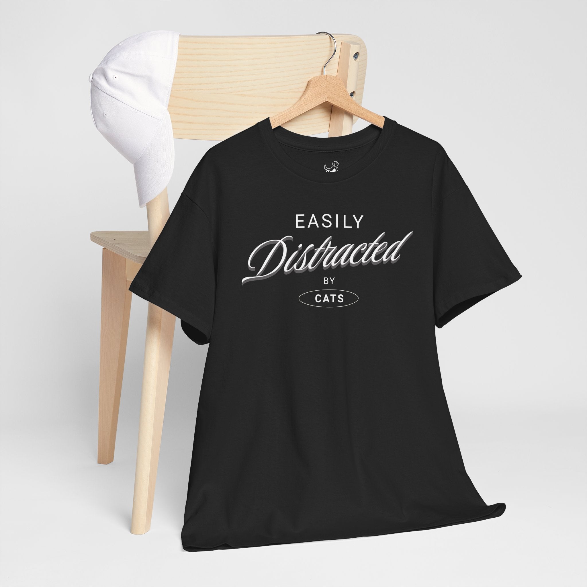 Easily Distracted By Cats - Cat Lover T-Shirt