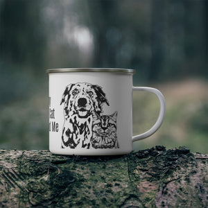 Dog and Cat - Enamel Mug