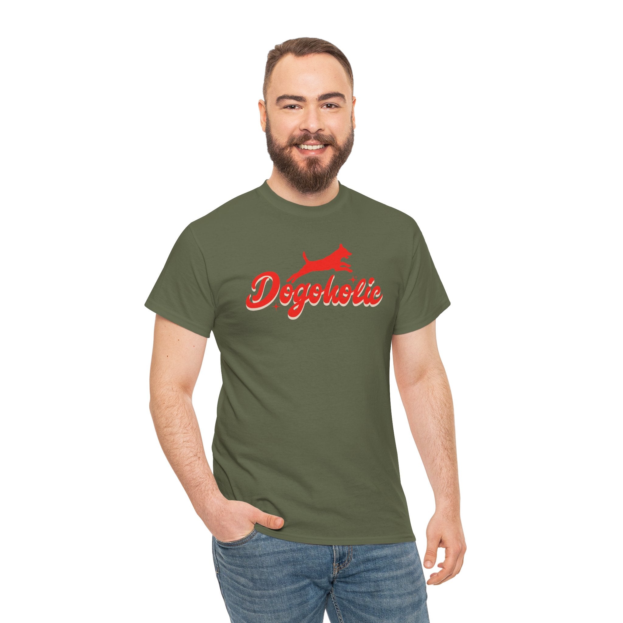 Dogoholic (red) - Dog Lover T-Shirt