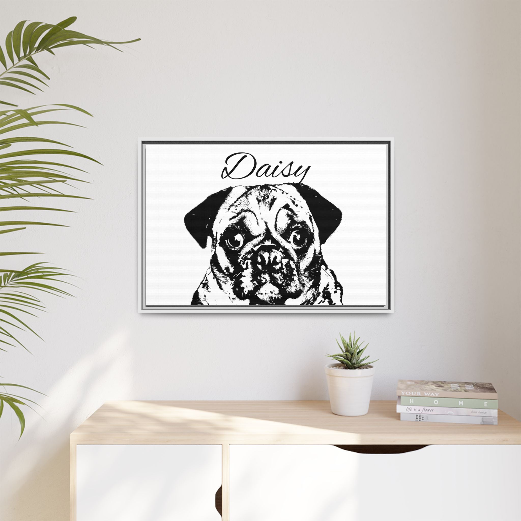 Canva (Framed) with your Pet - Personalized