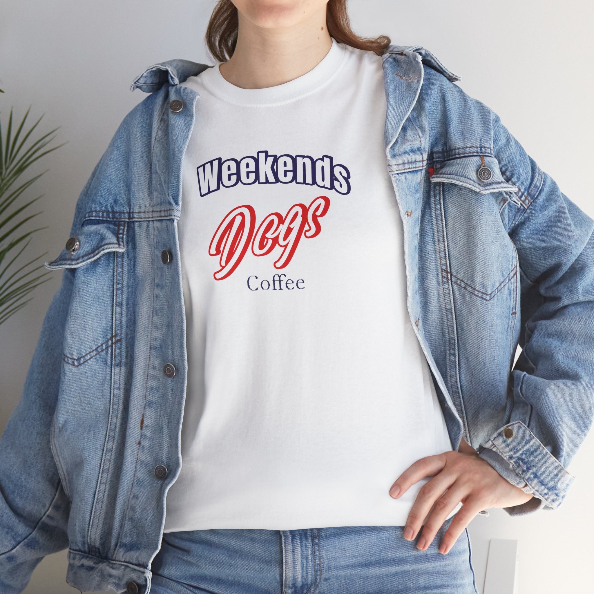 Weekends Dogs Coffe - Cat Lover T-Shirt