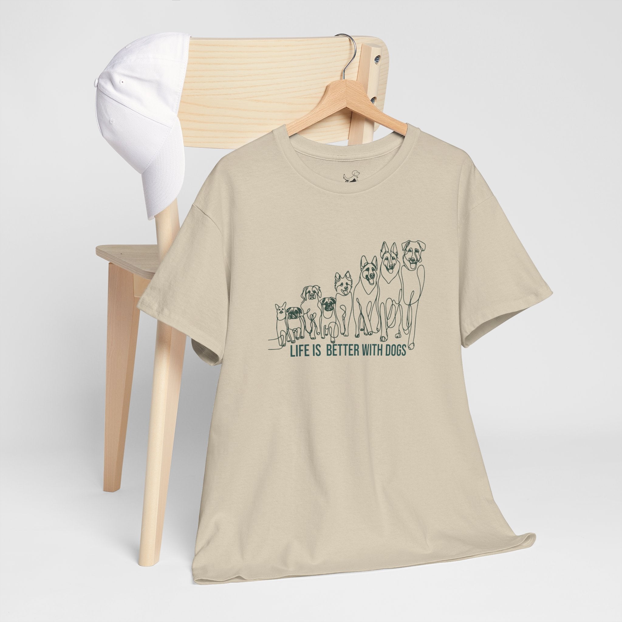 Life Is Better With Dogs  - Dog Lover T-Shirt