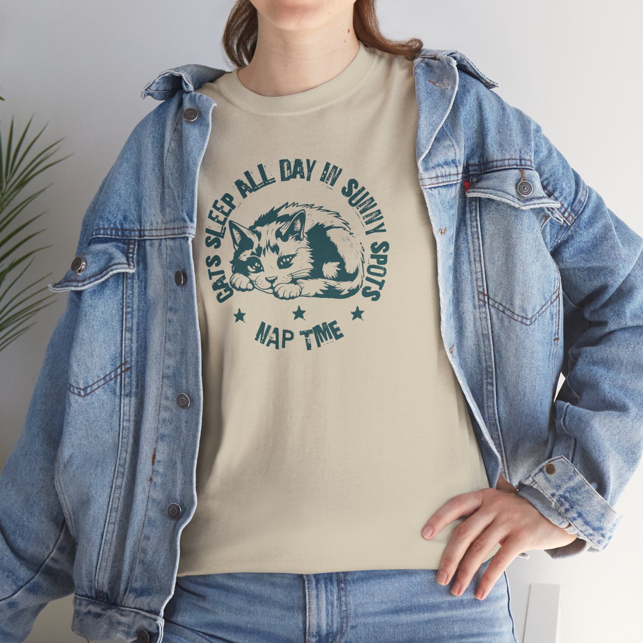 Cats Sleep All Day In The Sunny Spots - Cat Lover T-Shirt