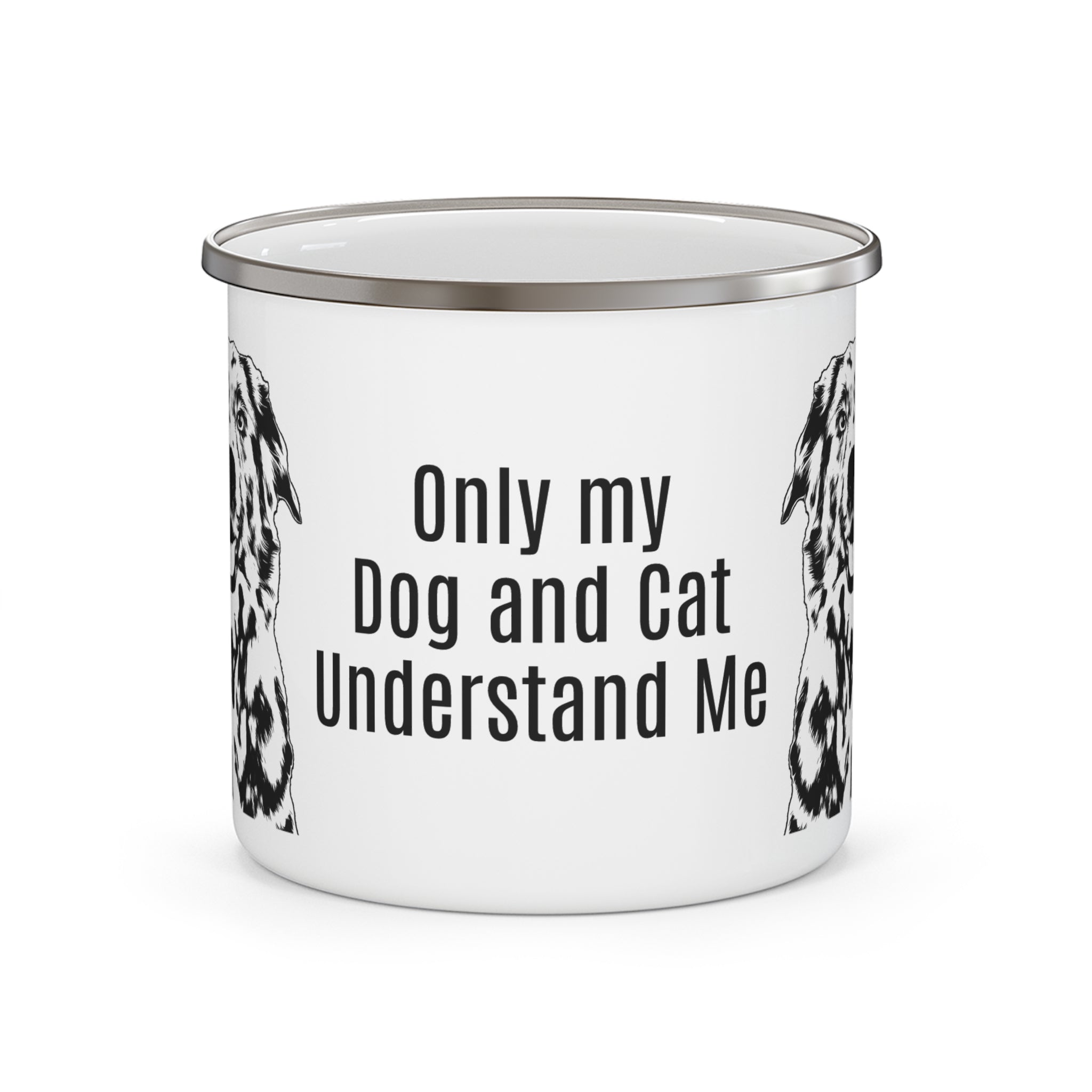 Dog and Cat - Enamel Mug