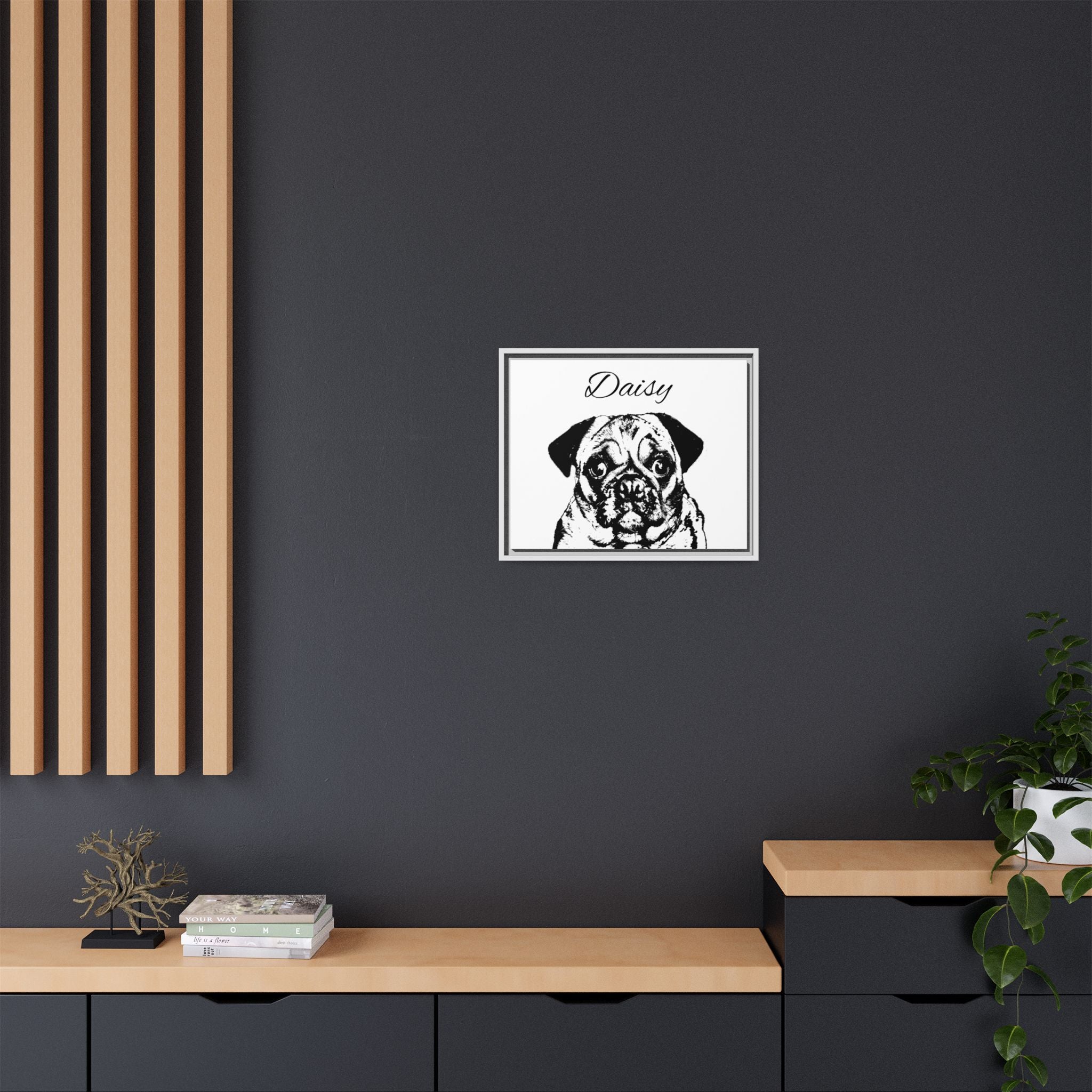 Canva (Framed) with your Pet - Personalized