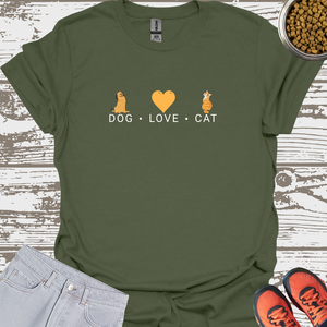 Dog Love Cat - Pet Lover T-Shirt