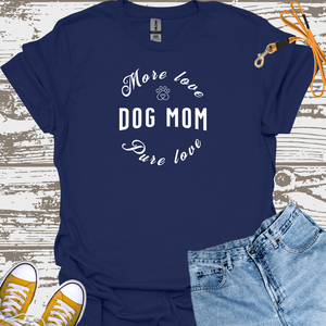 Dog Mom (white) - Dog Lover T-Shirt