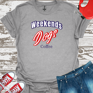 Weekends Dogs Coffe - Cat Lover T-Shirt