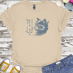 Pure And Play With Happiness - Cat Lover T-Shirt