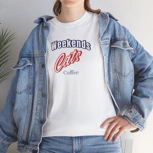 Weekends Cats Coffe - Cat Lover T-Shirt