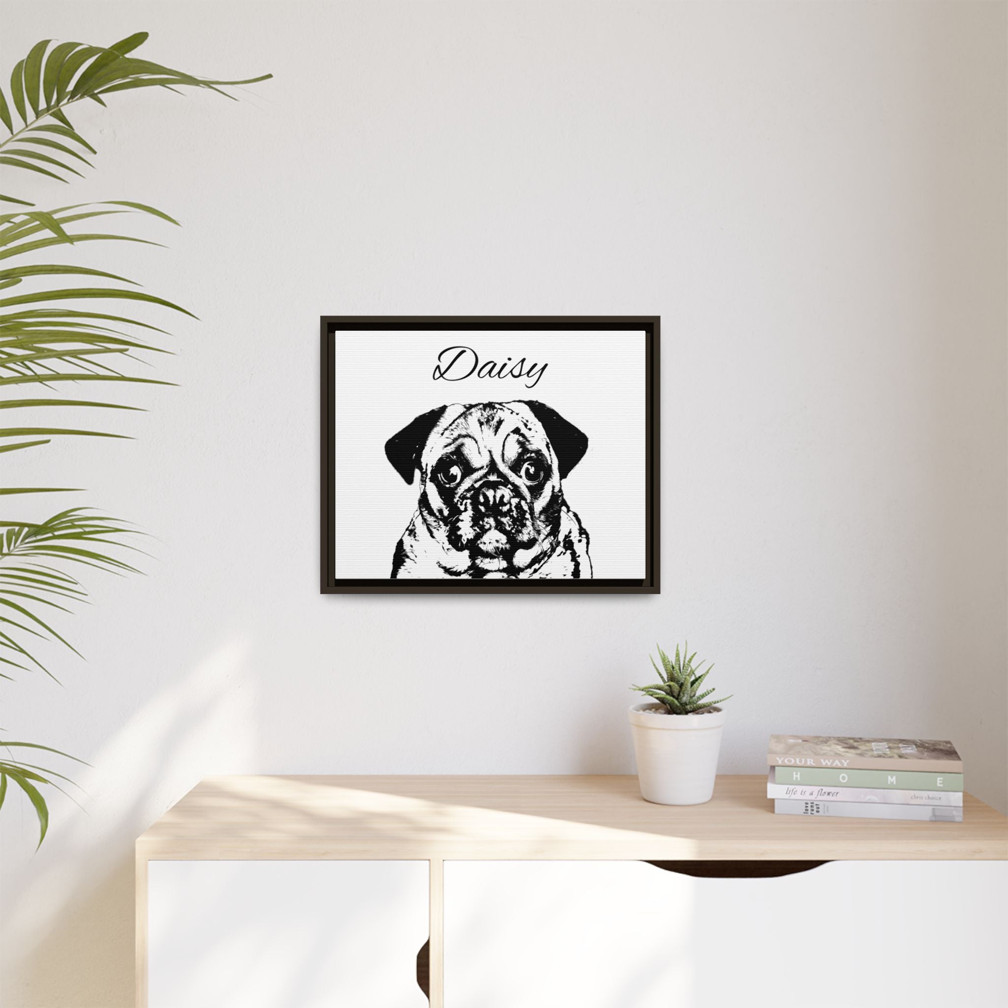 Canva (Framed) with your Pet - Personalized