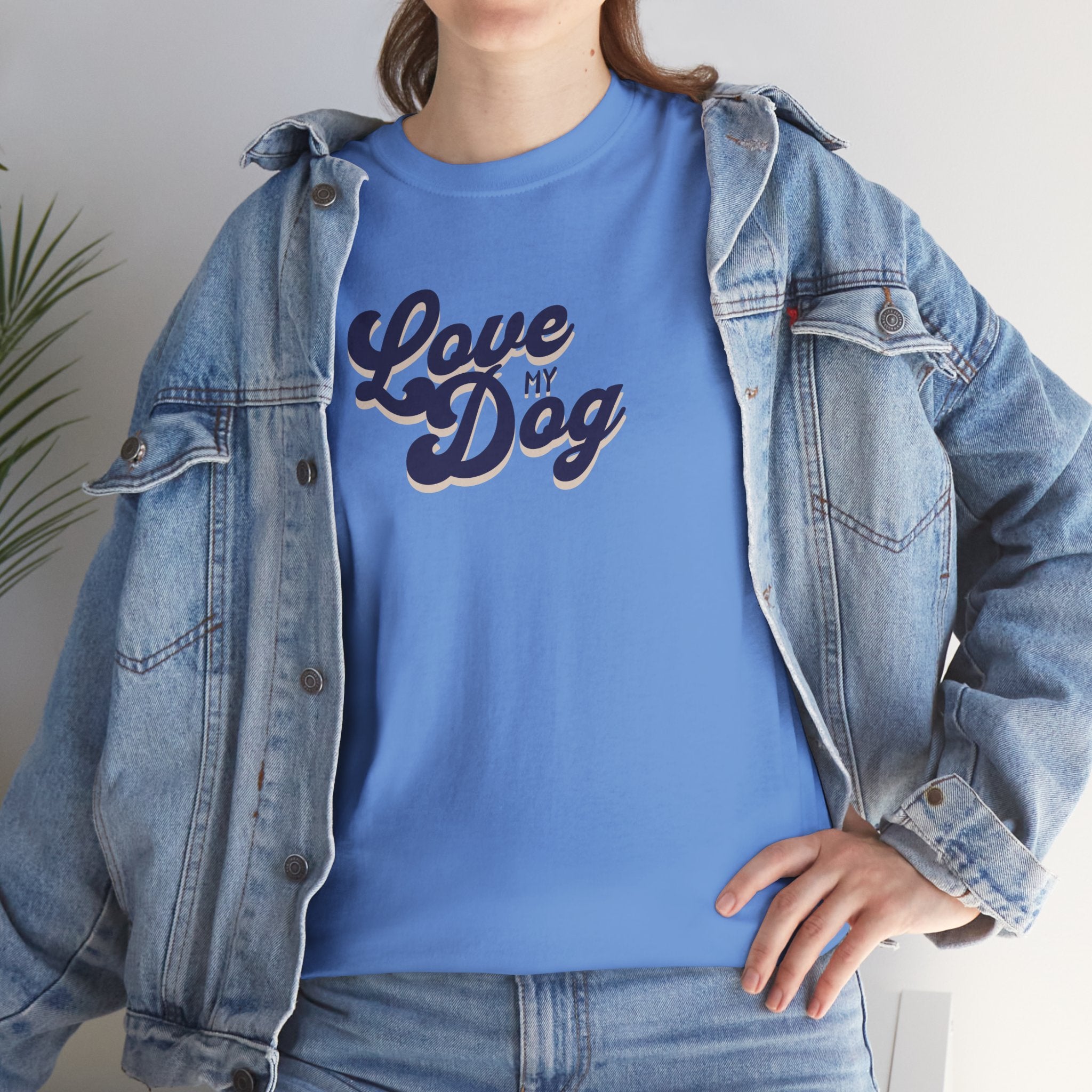 Love My Dog (blue) - Dog Lover T-Shirt