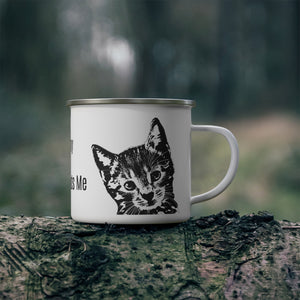 Cat Theme - Enamel Mug