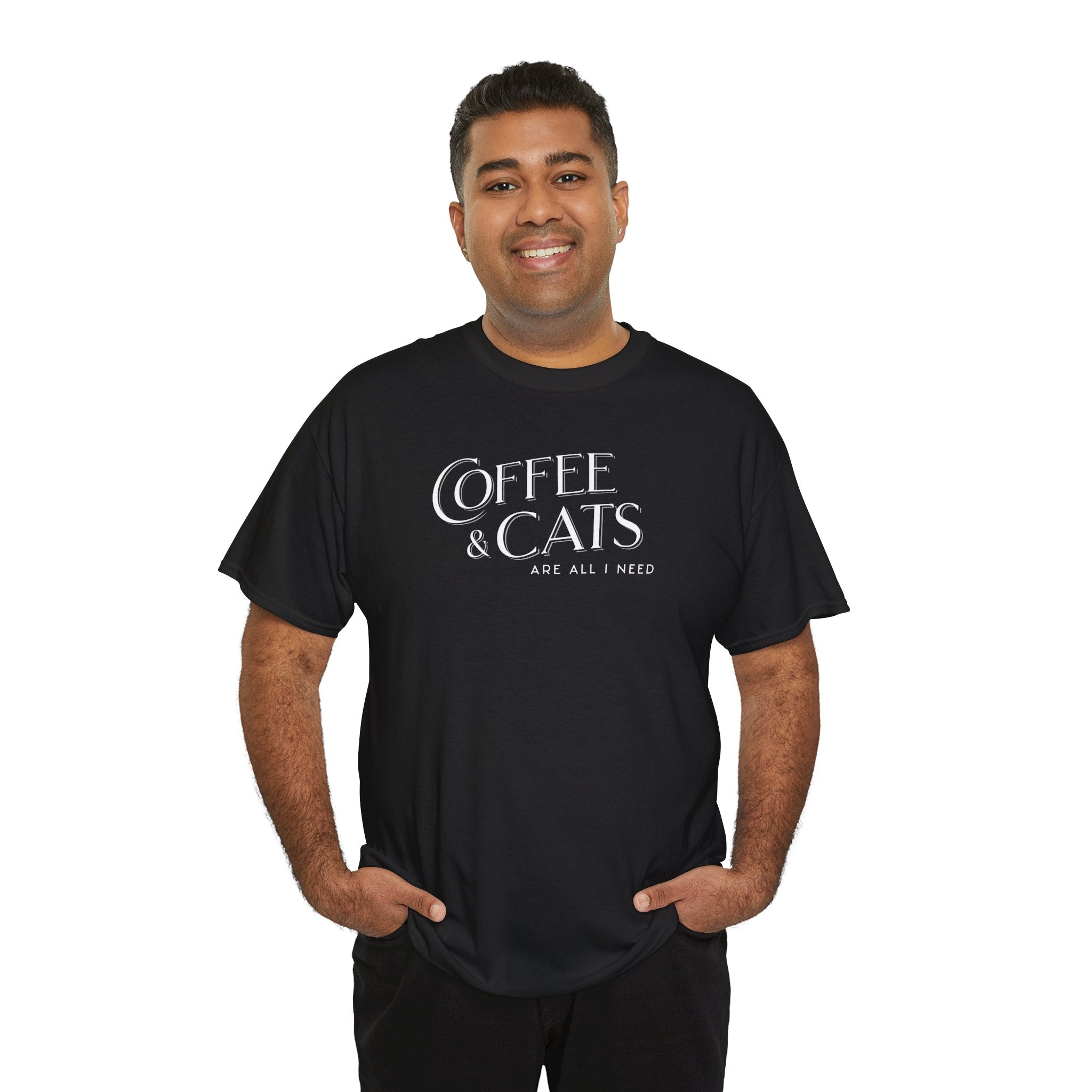 Coffee and Cats Are All I Need - Cat Lover T-Shirt