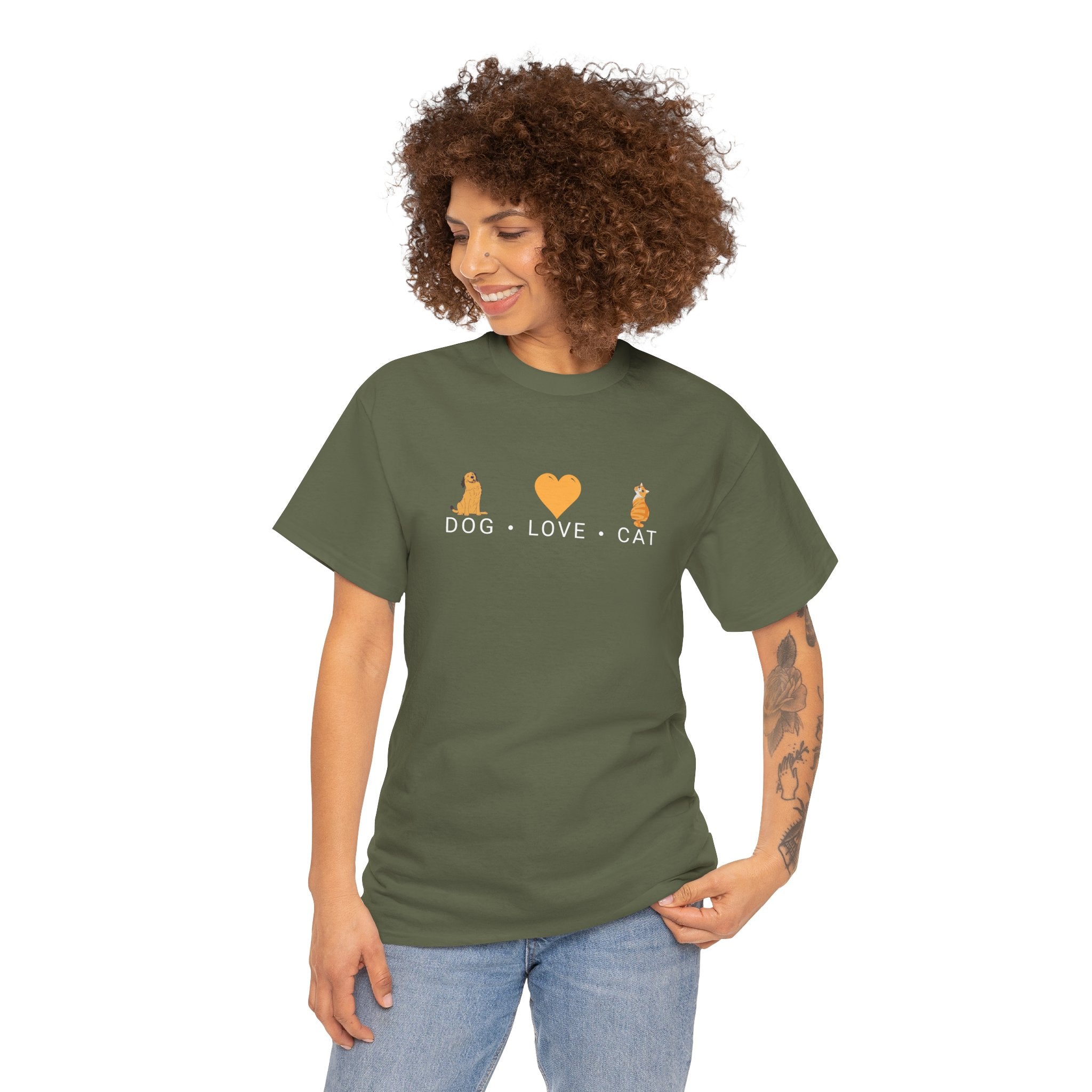 Dog Love Cat - Pet Lover T-Shirt