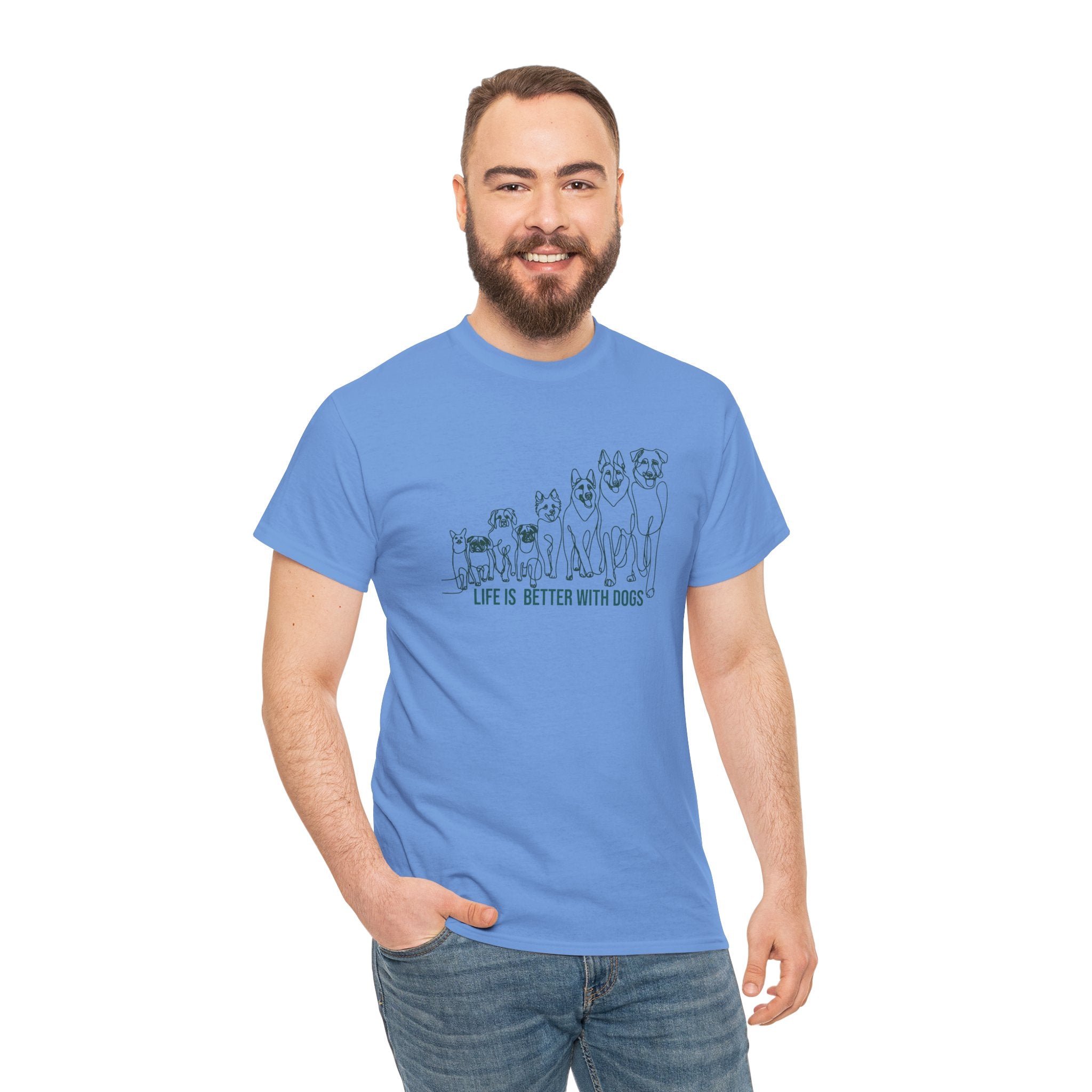 Life Is Better With Dogs  - Dog Lover T-Shirt