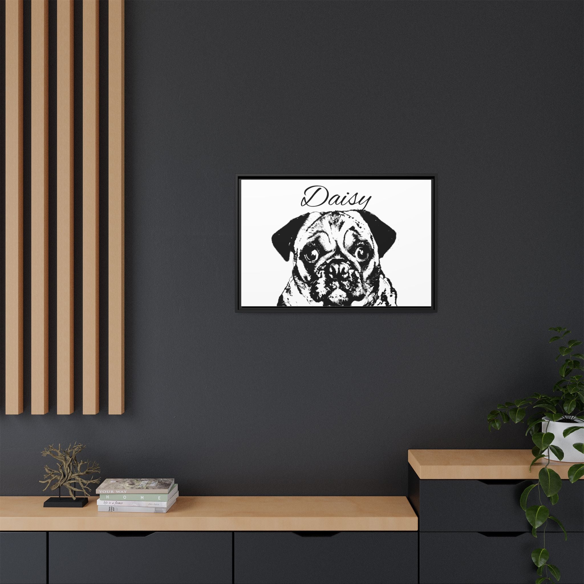 Canva (Framed) with your Pet - Personalized