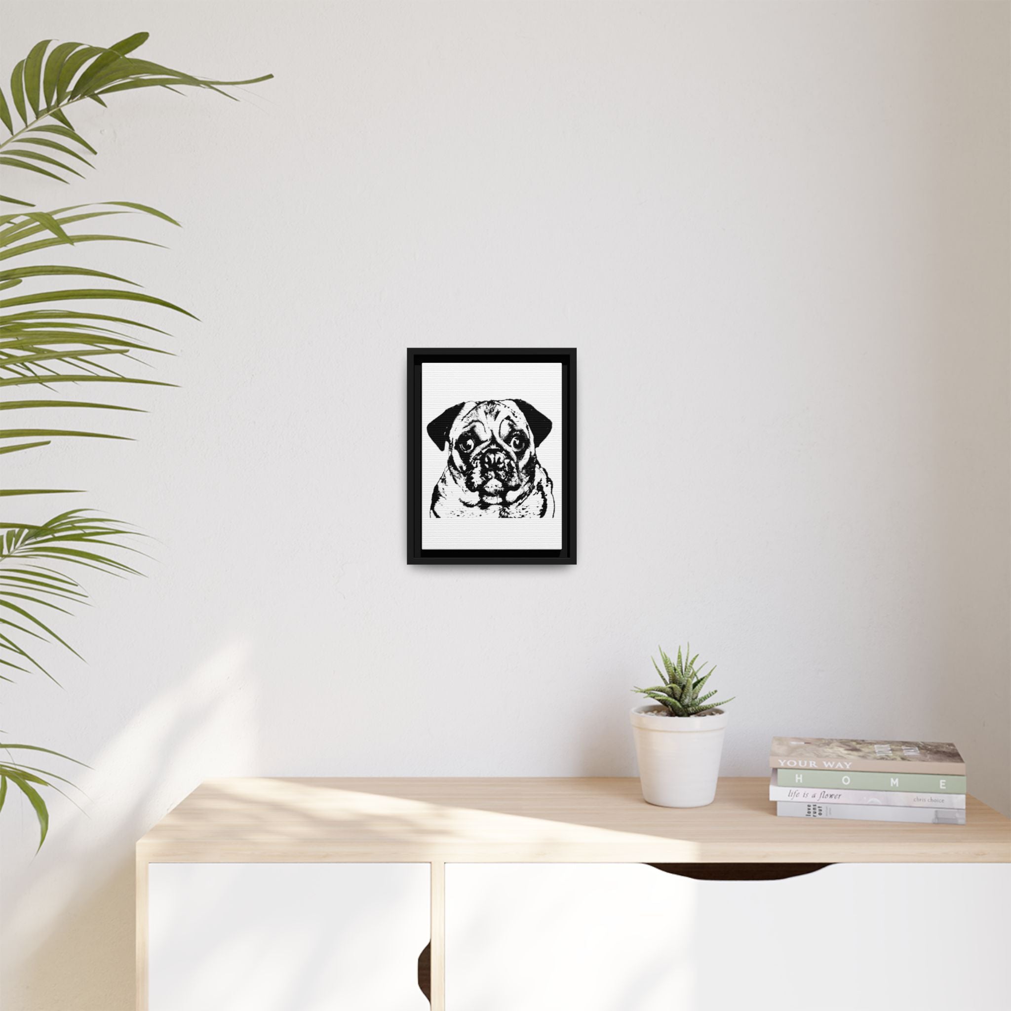 Canva (Framed) with your Pet - Personalized