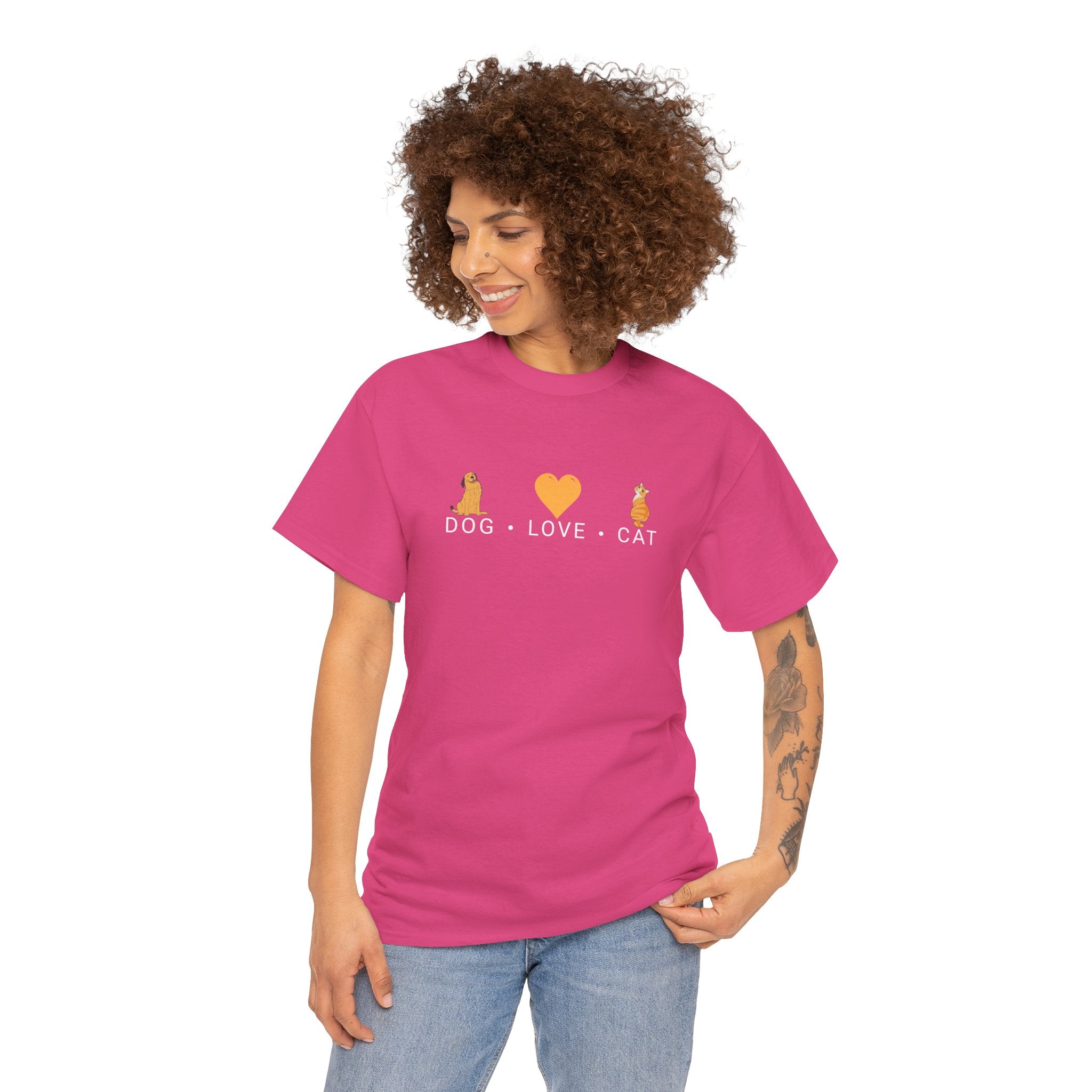 Dog Love Cat - Pet Lover T-Shirt