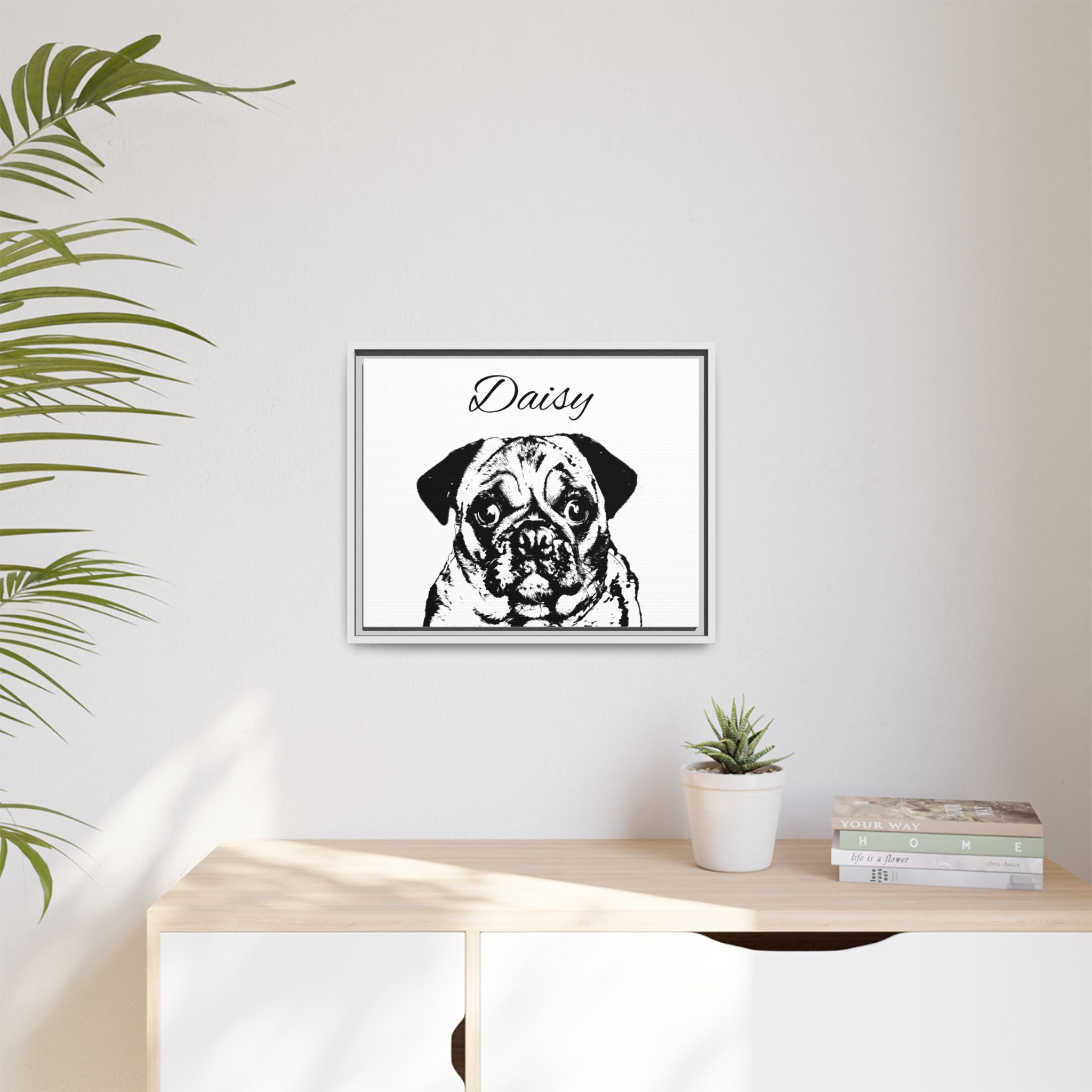 Canva (Framed) with your Pet - Personalized