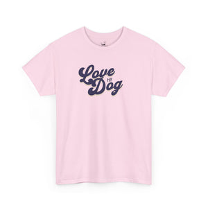 Love My Dog (blue) - Dog Lover T-Shirt