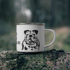 Bulldog - Enamel Mug