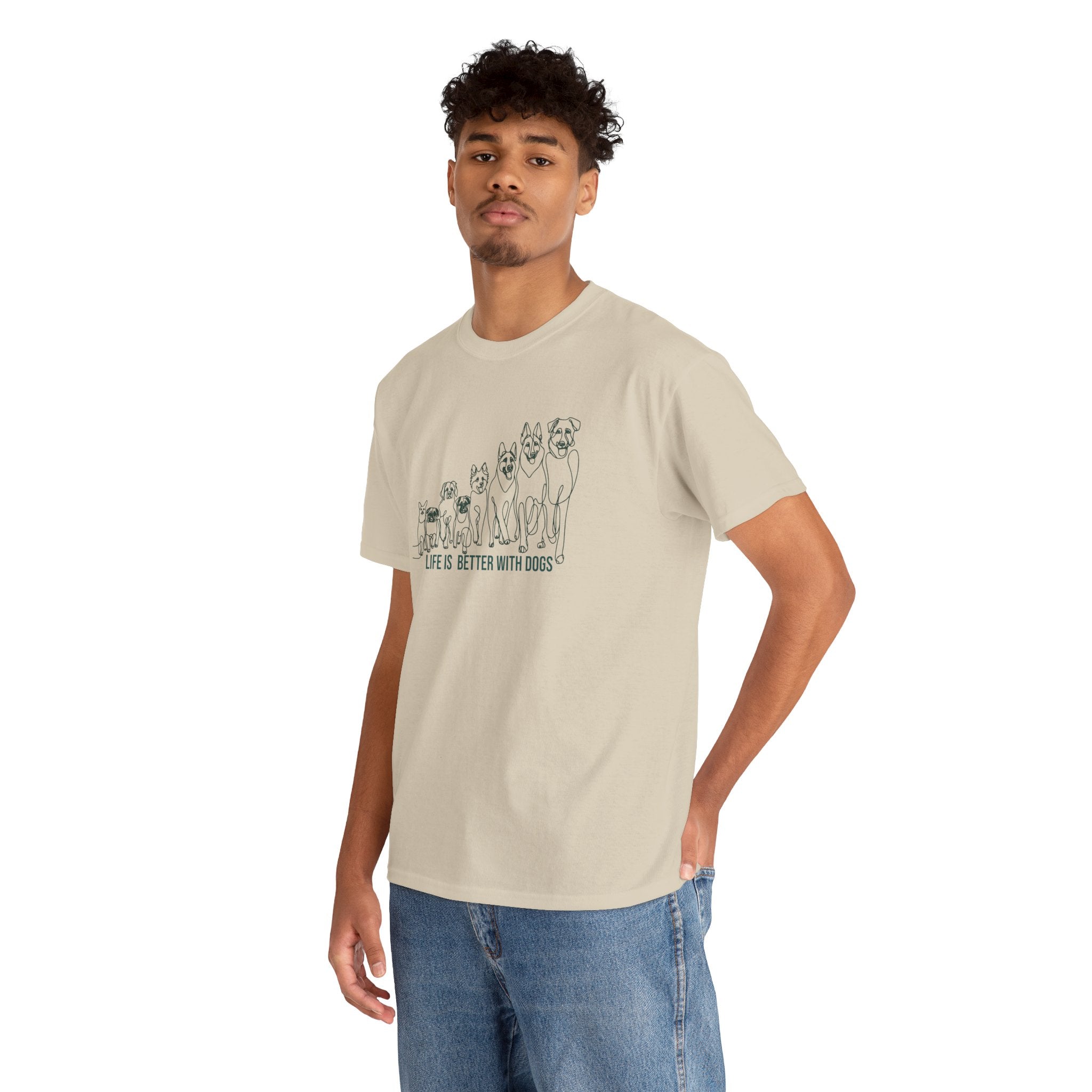 Life Is Better With Dogs  - Dog Lover T-Shirt