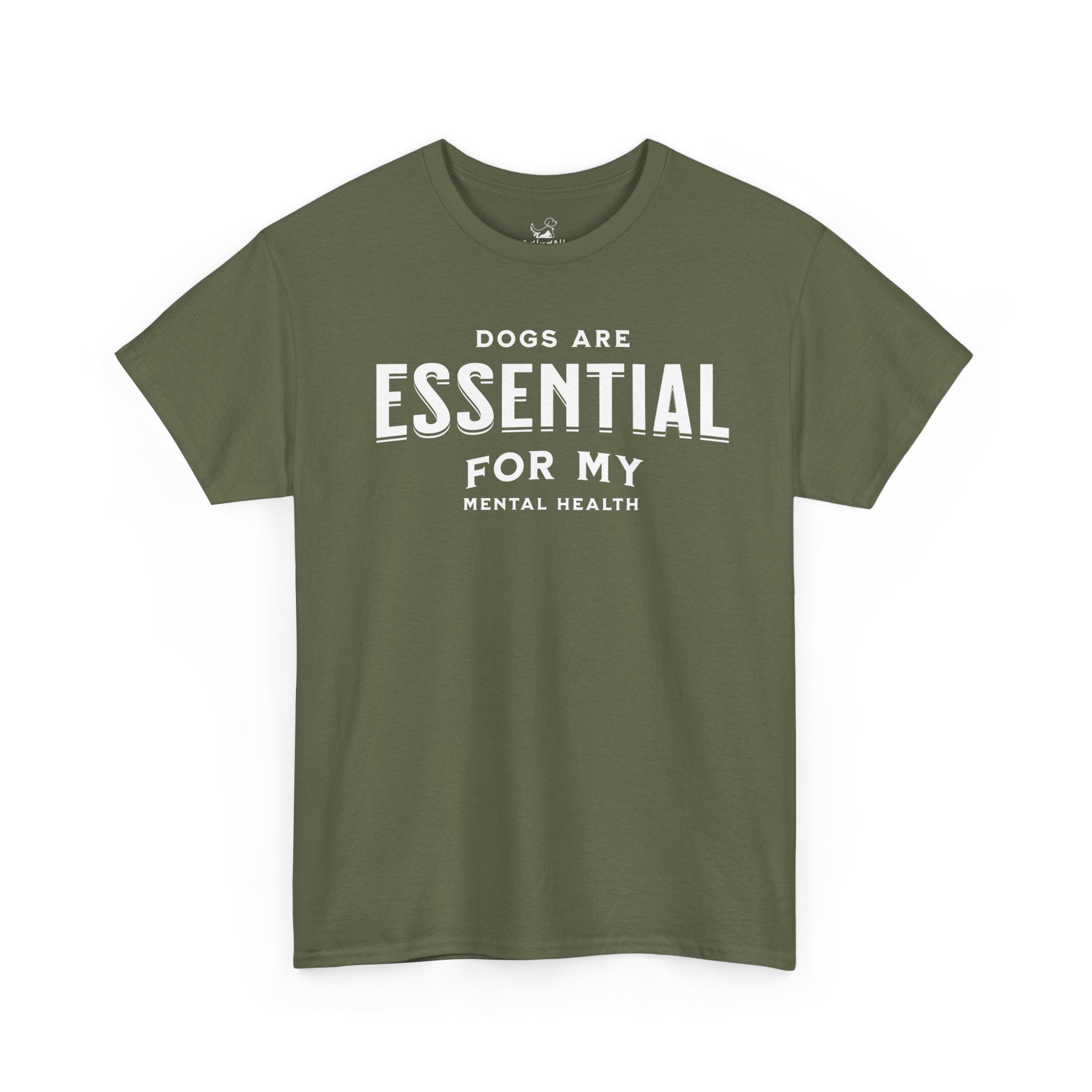 Dogs Are Essential For My Mental Health (white) - Dog Lover T-Shirt