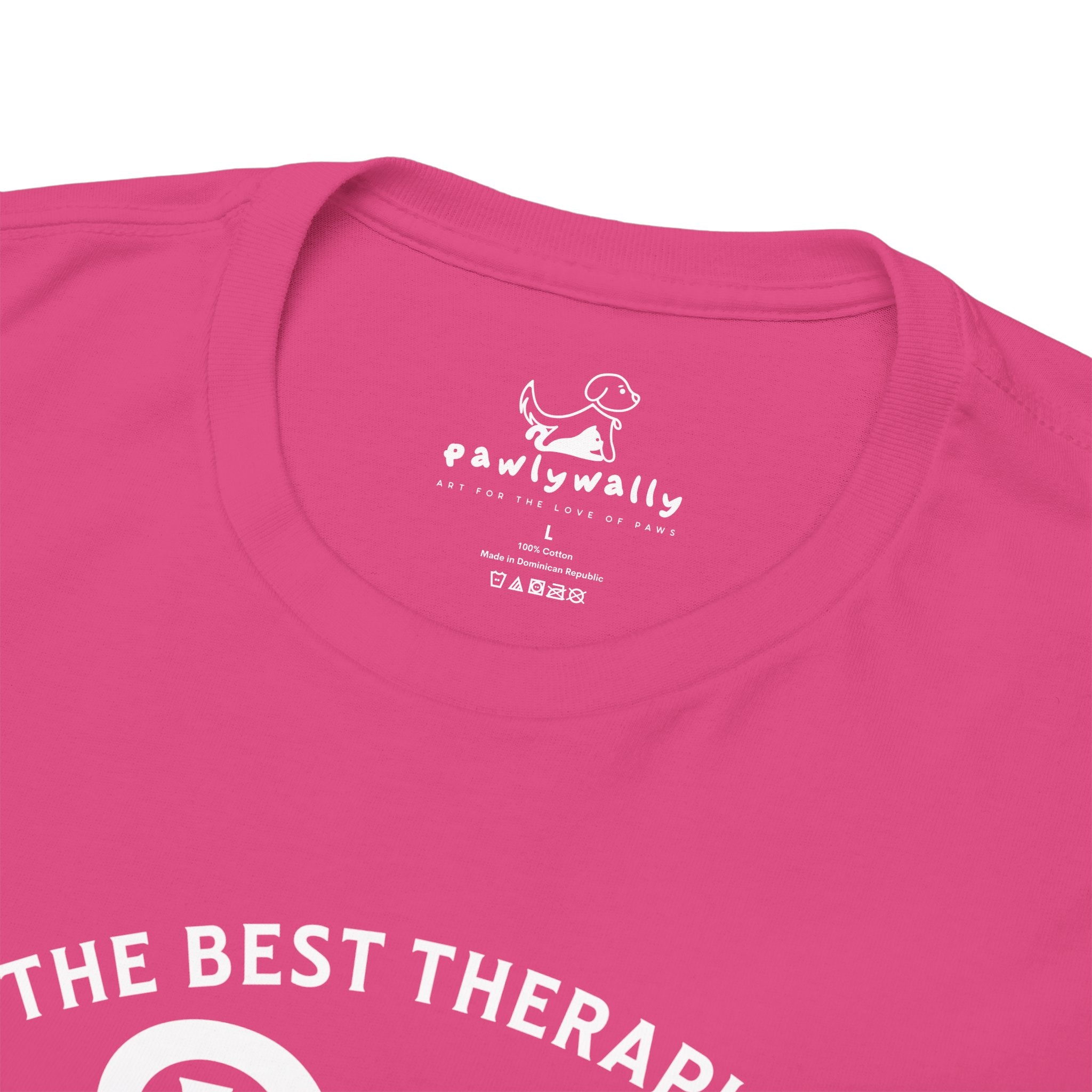 The Best Therapist, Dog Kissess Fix Everything (white) - Dog Lover T-Shirt