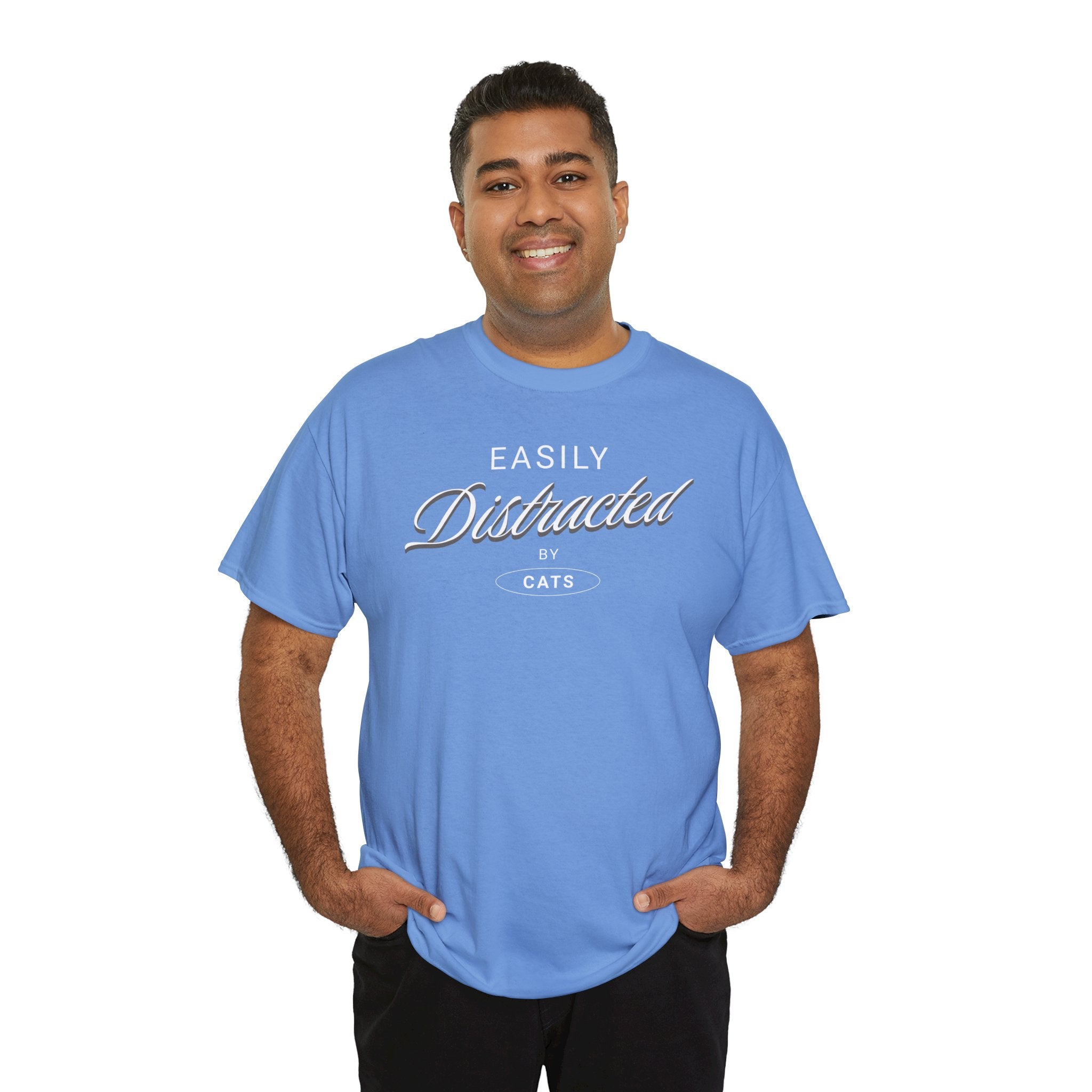 Easily Distracted By Cats - Cat Lover T-Shirt