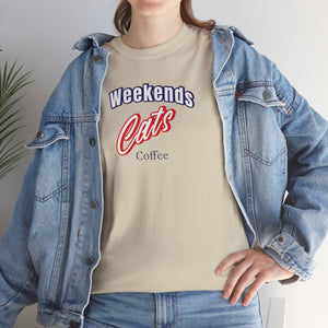 Weekends Cats Coffe - Cat Lover T-Shirt