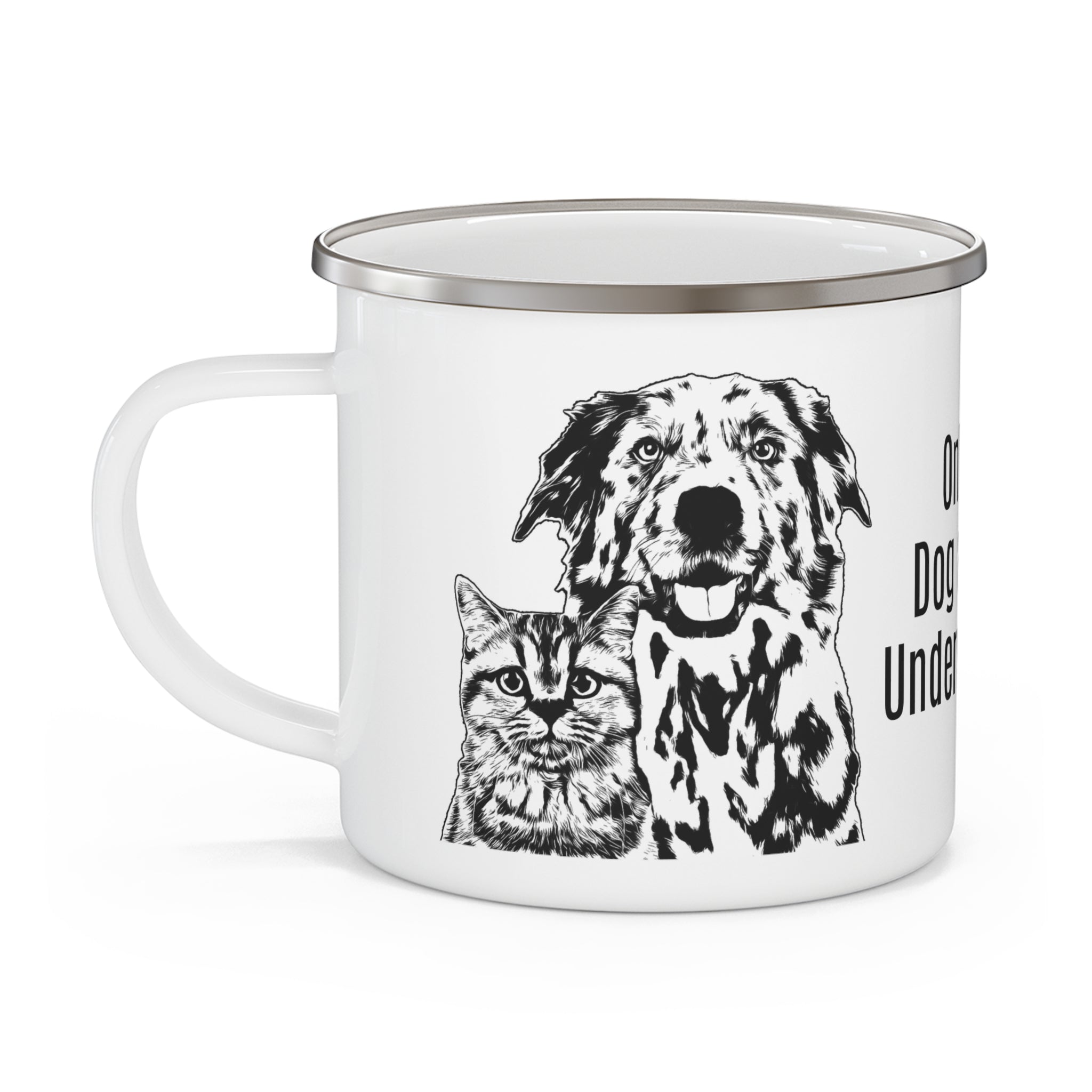 Dog and Cat - Enamel Mug