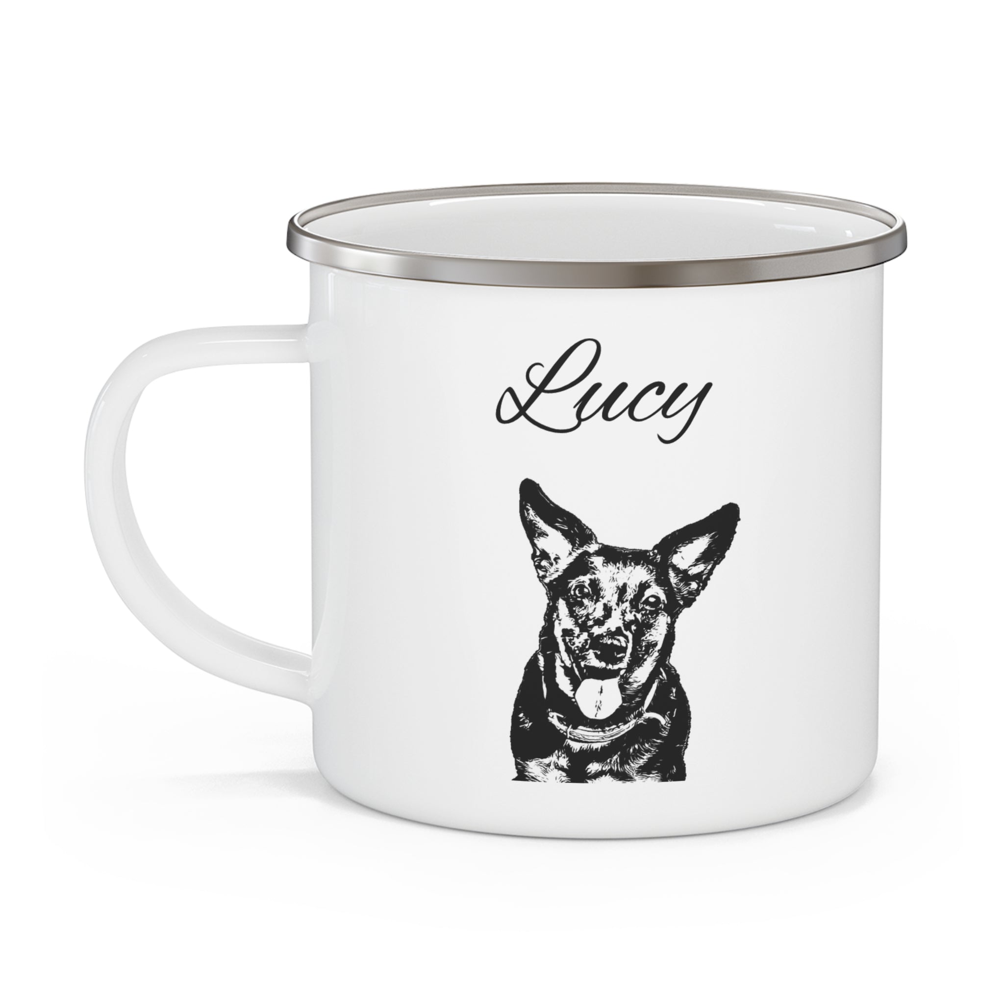 Enamel Mug with Your Pet - Personalized